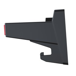 Supporti Ganci per Attrezzi da Garage Officina | 12,8x59,7x11,8 cm | Portata 15 Kg | Nero | in Plastica